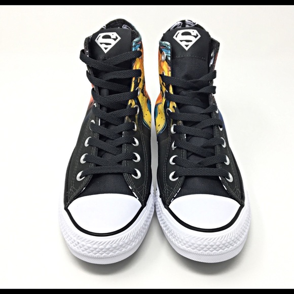 (51) Converse Chuck Taylor All Star HI Superman Mens/Womens/Kids Sneakers - Picture 3 of 6